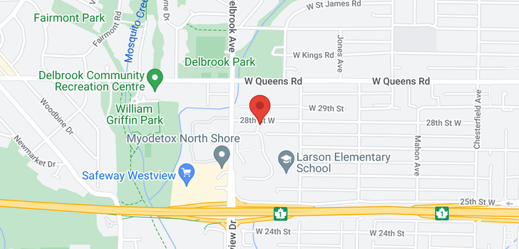 map of 414 555 W 28TH STREET